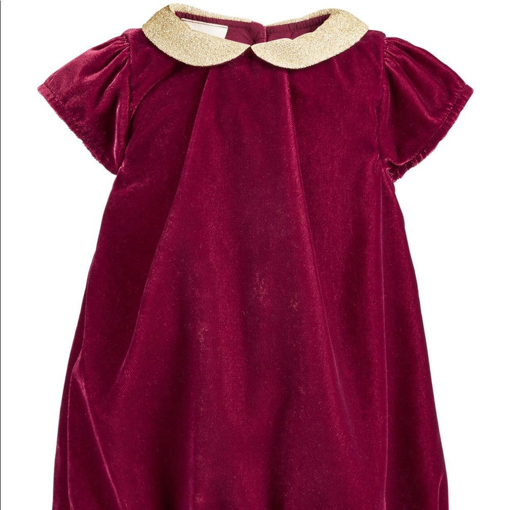 First Impressions Baby Girl Infant Velvet Dress - Picture 2 of 7